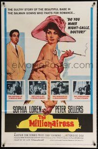 1p585 MILLIONAIRESS 1sh '60 beautiful Sophia Loren is the richest girl in the world, Peter Sellers!