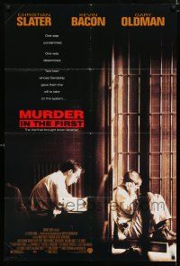 1p603 MURDER IN THE FIRST DS 1sh '95 lawyer Christian Slater, incarcerated Kevin Bacon!