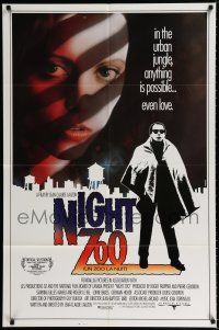 1p628 NIGHT ZOO 1sh '87 Un zoo la nuit, great image of sexy girl in Canadian thriller!