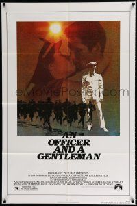 1p633 OFFICER & A GENTLEMAN 1sh '82 Richard Gere & Debra Winger in love & in the U.S. Navy!