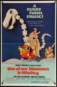 1p640 ONE OF OUR DINOSAURS IS MISSING 1sh '75 Walt Disney, a funky fossil frolic, wacky art!
