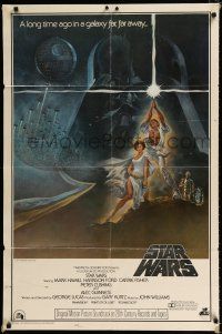 1p812 STAR WARS soundtrack style A 1sh '77 George Lucas classic sci-fi epic, art by Tom Jung!