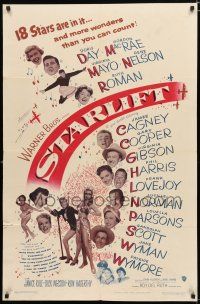 1p814 STARLIFT 1sh '51 Gary Cooper, James Cagney, Doris Day, Virginia Mayo & all-star cast!