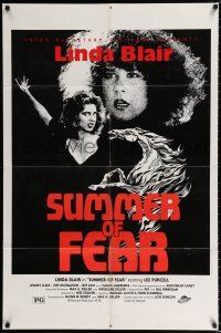 1p825 STRANGER IN OUR HOUSE 1sh '78 images of creepy Linda Blair, Summer of Fear!