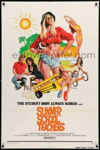 1p833 SUMMER SCHOOL TEACHERS 1sh '75 John Solie art of sexy coach & bikini girls!