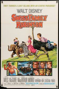 1p849 SWISS FAMILY ROBINSON 1sh R69 John Mills, Walt Disney family fantasy classic!