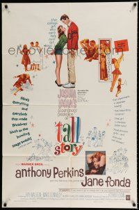 1p857 TALL STORY 1sh '60 Anthony Perkins, early Jane Fonda, basketball!