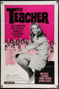 1p862 TEACHER 1sh '74 she corrupted an entire school, her best lessons were taught after class!