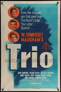 1p914 TRIO 1sh '50 W. Somerset Maugham, Anne Crawford, Roland Culver, Kathleen Harrison