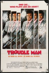 1p917 TROUBLE MAN 1sh '72 Robert Hooks is one black African-American cat who plays like an army!