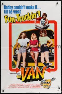 1p936 VAN 1sh '77 Deborah White, Harry Moses, Danny DeVito, three fun-truckin' sexy babes!