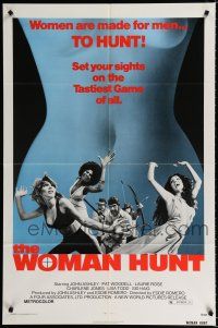 1p984 WOMAN HUNT 1sh '72 images of sexy women on the run, the tastiest game of all!