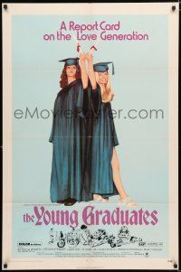 1p993 YOUNG GRADUATES 1sh '71 Patricia Wymer, teen rebels proudly displaying diplomas!