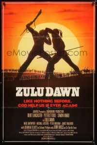1p999 ZULU DAWN 1sh '79 Burt Lancaster, Peter O'Toole, African adventure, Topazio artwork!