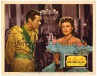 1r467 ANNA & THE KING OF SIAM LC '46 pretty Irene Dunne close up with royal Rex Harrison!