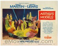 1r474 ARTISTS & MODELS LC #1 '55 Dean Martin & Lewis, Dorothy Malone, Shirley MacLaine!