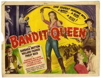 1r026 BANDIT QUEEN TC '50 sexy Barbara Britton with whip, lashing fury, ruthless revenge!