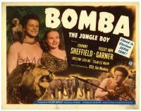 1r042 BOMBA THE JUNGLE BOY TC '49 Johnny Sheffield, Peggy Ann Garner & Oto the monkey!