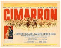 1r061 CIMARRON TC '60 Anne Baxter & Maria Schell are both in love with Glenn Ford!