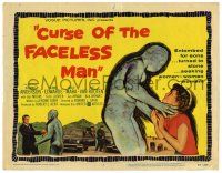1r080 CURSE OF THE FACELESS MAN TC '58 volcano man of 2000 years ago stalks Earth to claim girl!