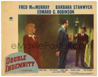 1r568 DOUBLE INDEMNITY LC #7 '44 Barbara Stanwyck, Fred MacMurray, Edward G. Robinson!