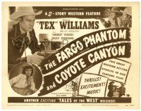 1r121 FARGO PHANTOM/COYOTE CANYON TC '50 Tex Williams western double-feature!