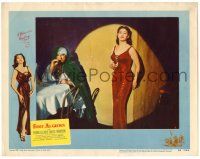 1r603 FORT ALGIERS LC #5 '53 full-length close up of sexy Yvonne de Carlo standing in spotlight!