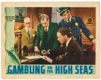 1r616 GAMBLING ON THE HIGH SEAS LC '40 Harry Shannon & Frank Ferguson & Roger Pryor w/ document!