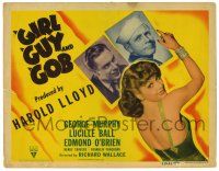 1r145 GIRL, A GUY, & A GOB TC '41 sexy Lucille Ball w/George Murphy & Edmond O'Brien!