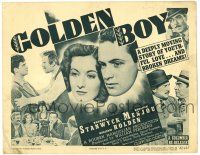 1r148 GOLDEN BOY TC R47 William Holden's debut movie, boxing classic, sexy Barbara Stanwyck!