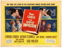 1r153 GREAT IMPOSTOR TC '61 Tony Curtis as Waldo DeMara, who faked being a doctor, warden & more!