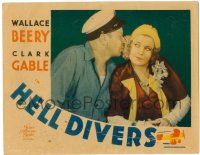 1r636 HELL DIVERS LC '32 great image of airplane pilot Wallace Beery & pretty Marie Prevost!