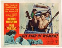 1r641 HIS KIND OF WOMAN LC #2 '51 Robert Mitchum carried up stairs, presented by Howard Hughes!