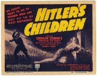 1r173 HITLER'S CHILDREN TC '43 great artwork of Bonita Granville whipped by Nazis!
