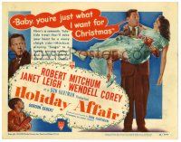 1r174 HOLIDAY AFFAIR TC '49 sexy Janet Leigh is just what Robert Mitchum wants for Christmas!