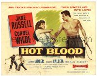 1r176 HOT BLOOD TC '56 barechested Cornel Wilde & Jane Russell, Nicholas Ray directed!