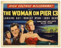 1r178 I MARRIED A COMMUNIST TC '50 art of Robert Ryan & sexy Janis Carter, The Woman on Pier 13!