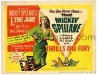 1r180 I, THE JURY TC '53 Mickey Spillane, Biff Elliot as Mike Hammer with sexy Peggie Castle
