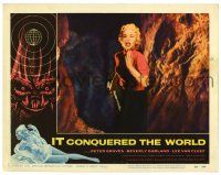 1r673 IT CONQUERED THE WORLD LC #6 '56 Roger Corman, AIP, sexy Beverly Garland running w/gun!