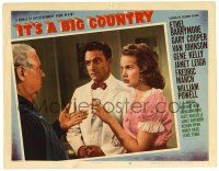 1r676 IT'S A BIG COUNTRY LC #6 '51 close up of Gene Kelly, Janet Leigh & S.Z. Cuddles Sakall!
