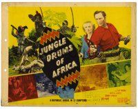 1r201 JUNGLE DRUMS OF AFRICA TC '52 Clayton Moore with gun & Phyllis Coates, Republic serial!