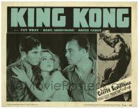 1r691 KING KONG LC #4 R52 close up of Fay Wray, Robert Armstrong & Bruce Cabot!