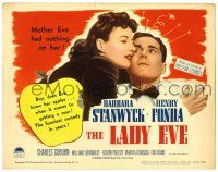 1r210 LADY EVE TC R49 Preston Sturges directed, art of Barbara Stanwyck & Henry Fonda!
