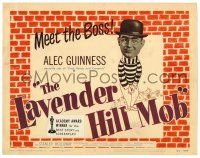 1r215 LAVENDER HILL MOB TC '51 Charles Chrichton classic, wacky artwork of Alec Guinness!