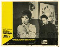 1r741 MIDNIGHT COWBOY LC #1 '69 Dustin Hoffman & smoking Brenda Vaccaro, John Schlesinger classic!
