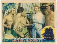 1r755 MUTINY ON THE BOUNTY LC '35 bound Charles Laughton demands release from mutineers!