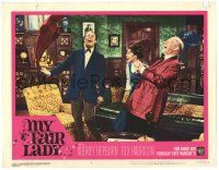 1r763 MY FAIR LADY LC #8 '64 Audrey Hepburn, Rex Harrison & Wilfrid Hyde-White celebrating!