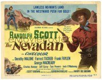 1r267 NEVADAN TC '50 Gordon Douglas directed, Dorothy Malone, Randolph Scott in western action!