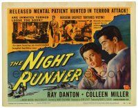 1r270 NIGHT RUNNER TC '57 art of crazed Ray Danton, are mental patients turned loose too soon!