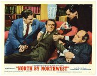 1r784 NORTH BY NORTHWEST LC #7 R66 Martin Landau forces Cary Grant to get drunk, Alfred Hitchcock